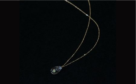 moon アロマ ネックレス K18 YG 《糸島》【タビノキセキ】 [ADB003] アクセサリー アロマ ネックレス ガラス ハンドメイド クラフト