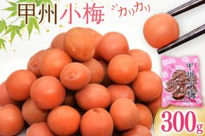 【カリカリ】甲州小梅 300g [山梨農産食品 山梨県 韮崎市 20743178] 梅干し 梅干 うめぼし 梅 小粒 小梅 カリカリ梅 国産