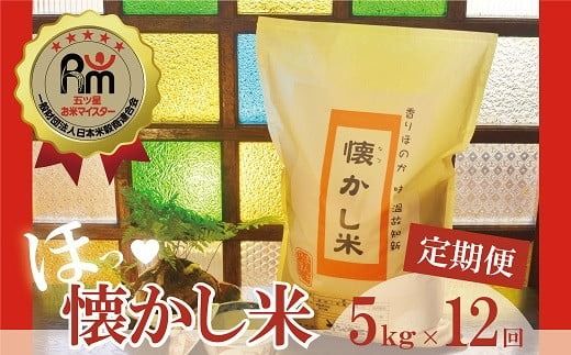 【お米マイスター】ほっ懐かし米 定期便（5kg×12回） H056-135