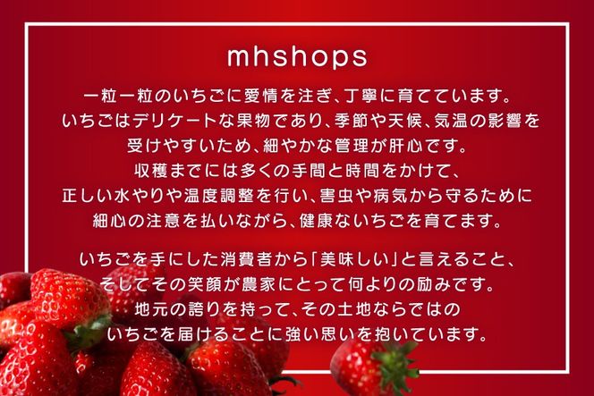 【期間限定発送】 いちご 完熟 あまおう 約270g 2p [mhshops 福岡県 筑紫野市 21761027] イチゴ 苺 フルーツ 果物 くだもの 2パック