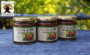 Inori オーガニック 瓶詰め（バジル＆トマトソース）220g×3個セット 加工食品 惣菜 レトルト 