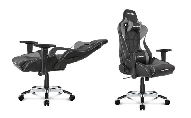 099H3161 【ふるさと納税限定】AKRacing Pro-X Gaming Chair (Grey) JP エーケーレーシング ゲーミングチェア（ヘッドレスト・ランバーサポート付き）