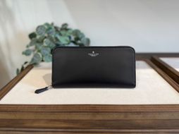 革職人が作った牛革ラウンドファスナー長財布［BLK］ 304018_AX26VC02