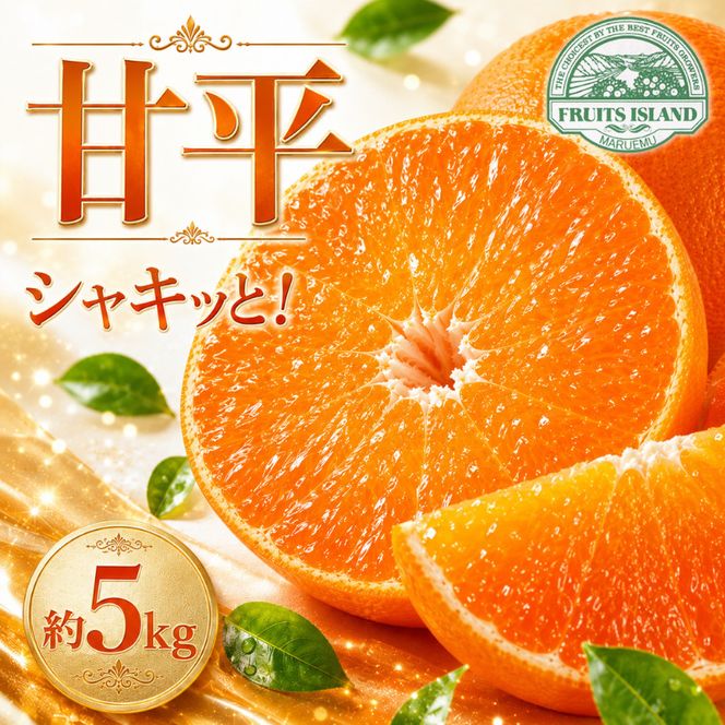 【先行予約】 甘平 約5kg みかん 蜜柑 オレンジ 温州みかん 愛媛みかん 果物 くだもの 果実 柑橘 果肉 果汁 フルーツ ゼリー ジュース 甘い ジューシー 高級 ブランド ギフト プレゼント 贈り物 贈答 国産 産直 特産品 フルーツアイランド マルエム直販 愛媛県 愛南町