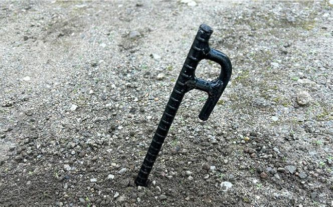 鍛造ペグ 30cm 6本セット / キャンプ キャンプ用品 ペグ キャンプ場 アウトドア用品 / 南島原市 / 重光刃物鍛造工場[SEJ019]