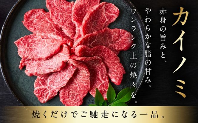 mrz0445 【氷温熟成×極味付け】黒毛和牛 カイノミ 焼肉用 600g【小分け 300g×2P 牛肉 かいのみ 赤身 希少部位】