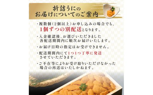 特選 エゾバフンウニ 折詰 250g ウニ丼 約3杯分 高級 うに ウニ 雲丹 生ウニ バフンウニ 折り詰め ふるさと納税 北海道 登別市