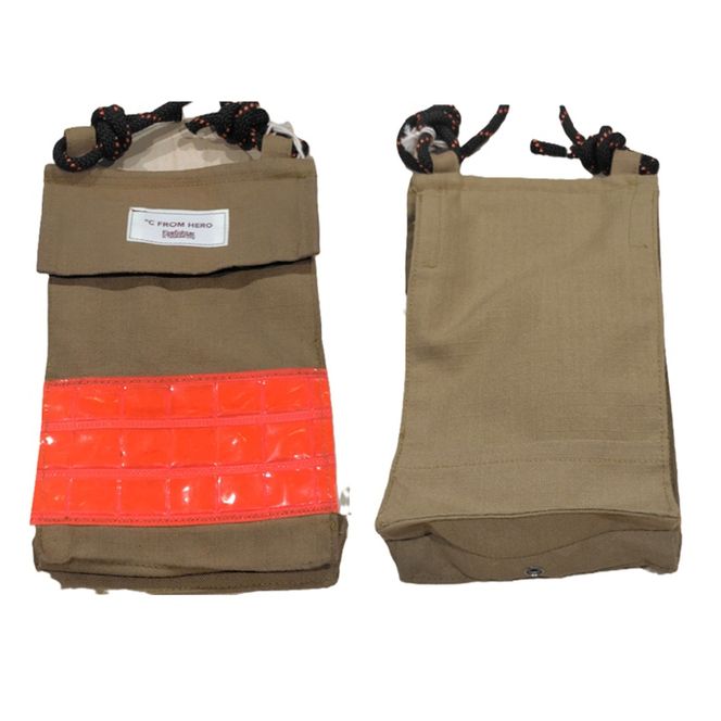 【一点物】高梁市消防本部 消防服リメイクポシェット