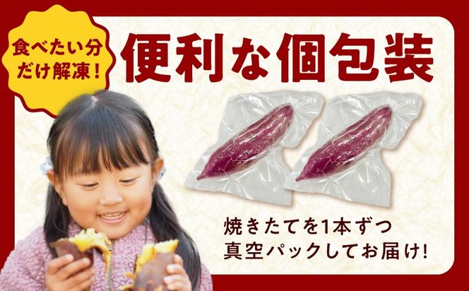 099Z527 【定期便】干し芋屋の焼き芋 紅はるか約1kg 個包装4～6本入り 全2回【焼き芋 いも イモ サツマイモ さつまいも 紅はるか 冷凍 おやつ】
