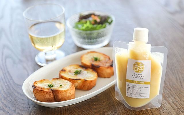 庄内発酵堂 ニンニク塩麹 160g×1個 発酵調味料 簡単 美味しい 万能調味料 国産 健康 腸活 麹 米糀 塩麹 添加物不使用