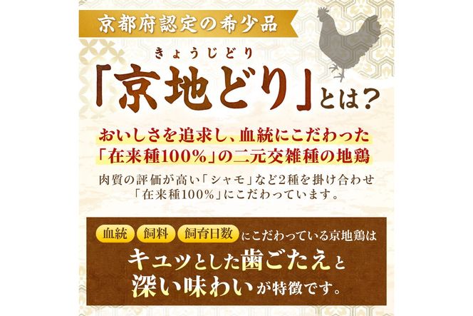【限定200】至福の食べ比べ！希少品種！京丹後産 京地どり もも肉＆むね肉 計600g　YK00526