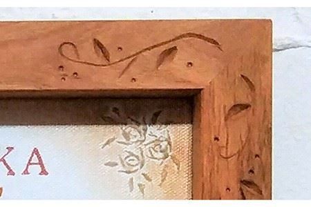 ベイビーズ アニバーサリー プレート 《糸島》 【工房はーべすと】 [AYA049] クラフト 木工 手描き 絵