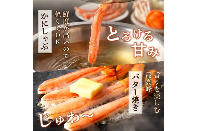 鮮度抜群！お刺身でも食べられる！生本ズワイガニ棒肉ポーション　1パック　年末発送　YK00307_12e