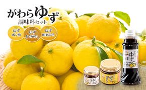 大河原町観光物産協会 ゆず調味料セット 加工食品 調味料 ゆず 唐辛子 ぽん酢 しょうゆ 田楽みそ 加工食品 調味料 ポン酢 醤油 とうがらし 田楽 みそ 味噌 薬味 味付け 田楽味噌