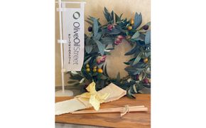 オリーブ箸と知多木綿の箸ケースセット 232238_AB04