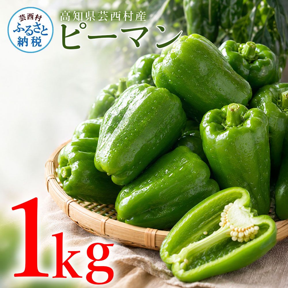 ピーマン 1kg P.SUKE(ピースケ)野菜 新鮮 みずみずしい 肉厚 料理 サラダ スティック野菜 野菜炒め 肉詰め 青椒肉絲 高知県 芸西村