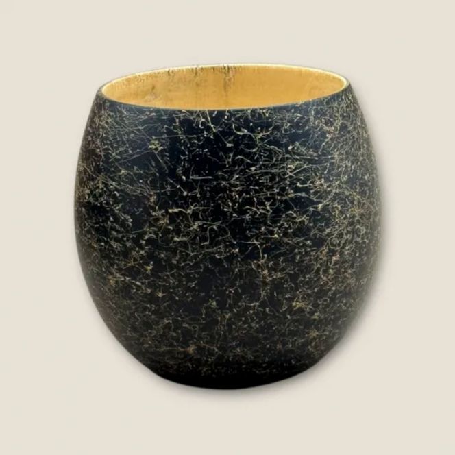 木製 エッグカップ 乱糸マット仕上げ 漆黒［NF119］ 303446_CU90053VC01
