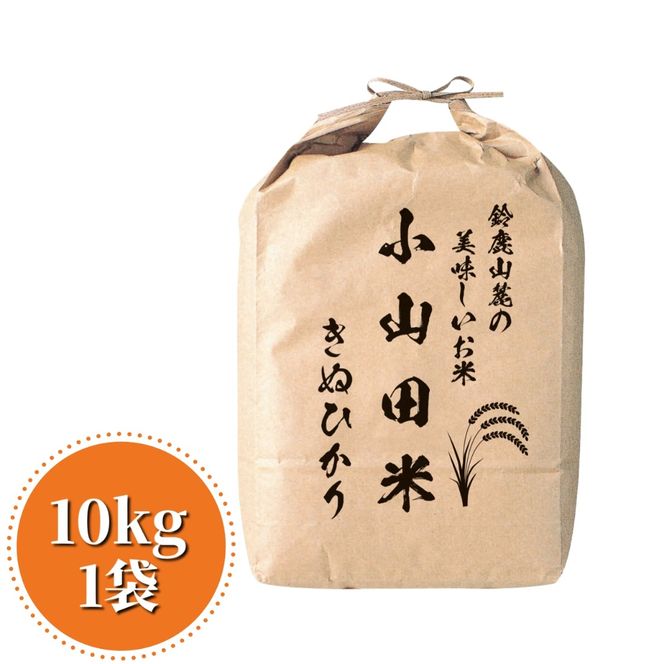 ＜定期便＞鈴鹿山麓の銘水が育てた米、米どころ三重県産小山田地区「きぬひかり」10kg【6ヶ月】-[G892]