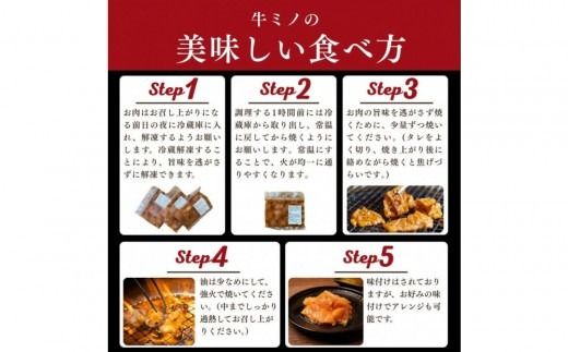 牛ミノ ピリ辛漬け 300g ビールに合う お酒のお供 焼肉 おすすめ 小分け 使いやすい 焼くだけ 焼き肉 バーベキュー 味噌たれ漬け 冷凍 配送時期が選べる 個包装 冷凍保存 アウトドア キャンプ BBQ おすすめ 人気