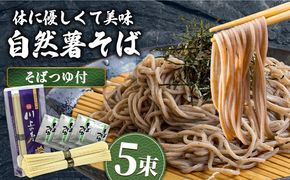 【年内発送】年越しそば 手延べ 自然薯そば 250g（2～3人前）蕎麦つゆ セット / 蕎麦 そば 自然薯 / 南島原市 / 川上製麺 [SCM020]