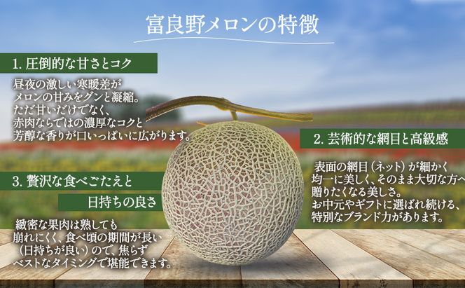 2027年夏発送【先行受付】 ふらのメロン 赤肉 秀大2玉 計4kg以上 富良野メロン 赤肉 めろん 北海道 甘い 大きい 果物 フルーツ