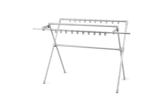 ふとん干し ダブルバー付き CSPX-230S グレー 洗濯用品 ランドリー ラック 物干し アイリスオーヤマ 