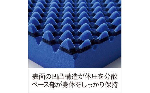【 nishikawa 西川 】 エアー01 マットレス HARD セミダブル サイズ 配色 ブルー 【P230W1】 