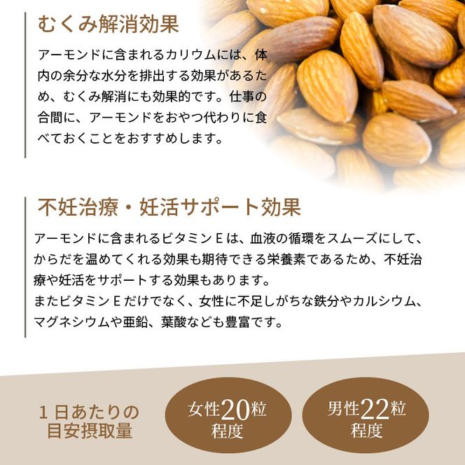 個包装タイプ【直火式】無塩で素焼きのアーモンド 750g（25g×30袋） 無添加 アメリカ産 個包装 無塩 ナッツ 小袋 ロカボ SUCRENUTS　H059-176