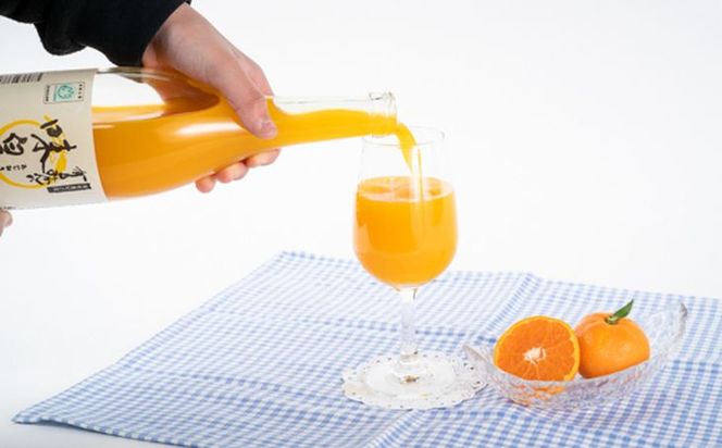 ZY6001n_果樹園紀の国 有田みかん ブランド ジュース 味皇（あじおう）720ml×3本 セット【和歌山 みかんジュース ミカンジュース ストレート 無添加 果汁100% 有田】