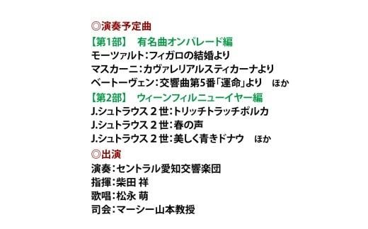 碧南市芸術文化ホール「１/4 ニューイヤー・オーケストラコンサート」チケット 音楽 クラシック 楽器 演奏 ソプラノ 歌手 新年 初笑い ホール コンサート チケット 券 H202-001