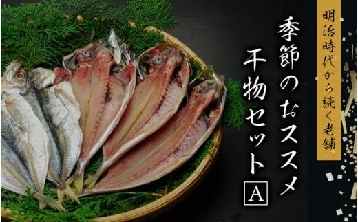 季節のおすすめ干物セットA 三重県紀宝町産 ※季節によって内容が異なります / ひもの 干物 みりん干し 開き 丸干し 詰め合わせ イカ さんま カマス しらす いわし 【ems002】