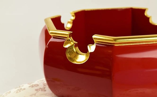 【佐藤木工】彩玉手箱 木曽漆 京組紐（朱色） BY011