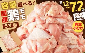 ＜選べる容量＞【国産】鶏モモ（うす塩）　K025-012