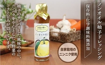 【年内発送】糸島 の畑から 手づくり ドレッシング 【いろいろ楽しめる4本セット】[ATA003] ドレッシング 詰め合わせ セット 和風 ごま ガーリック ハーブ