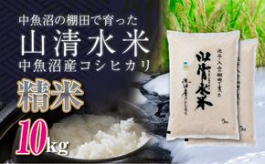 新潟県魚沼産コシヒカリ「山清水米」精米10kg 