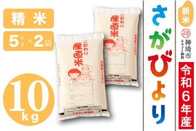 【令和6年産 新米】さがびより 精米 5kg×2【米 5kg×2 お米 コメ おいしい ランキング 人気 国産 ブランド 地元農家】(H061346)