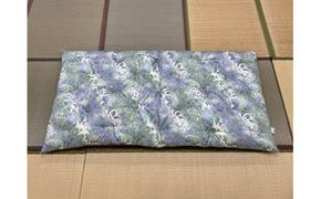 極上もめん綿入り敷布団 みやび柄 1枚 (青)【CW97W】