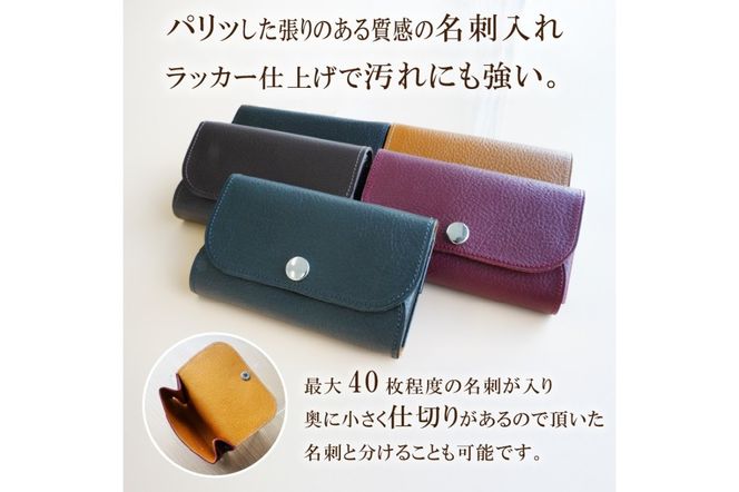 【色が選べる】靴職人が作る名刺入れ【0062-027】