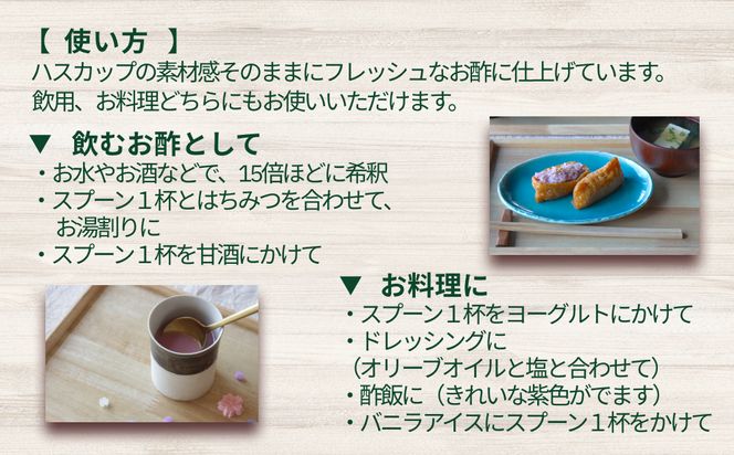 北海道産 ハスカップ 発酵酢 SUNOMO ナチュール 原液タイプ 計 1000ml （ 500ml × 2本 ） 飲むお酢 果実酢 フルーツ ビネガー 無添加