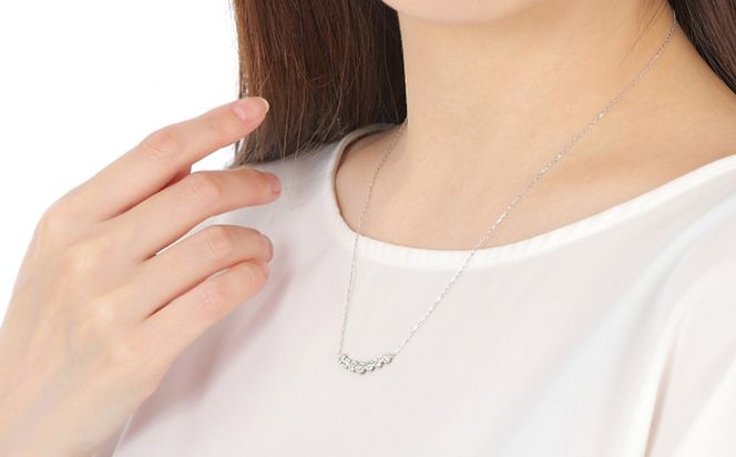 プラチナ ダイヤ ラインネックレス 0.3CT N376DI-P ダイヤモンド
