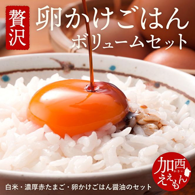 加西えぇもん『極上卵かけごはんボリュームセット』 お米 醤油 しょうゆ 