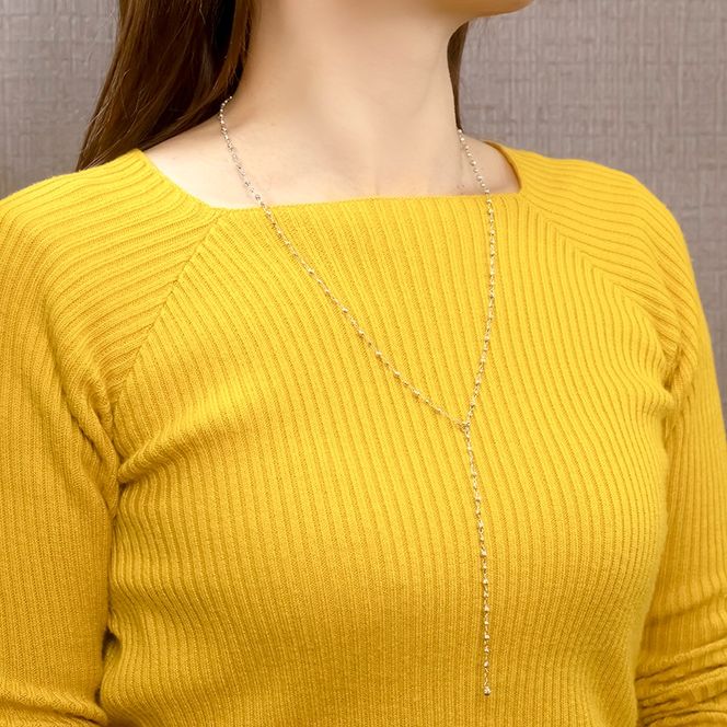 18金 ネックレス チェーン 70cm レディース ロングネックレス チェーンのみ ラリエット ゴールド 18k ホワイトゴールドK18 地金 ミラーボール ジュエリー プレゼント 人気 普段使い シンプル 贈り物 241017an400wn SWAA204