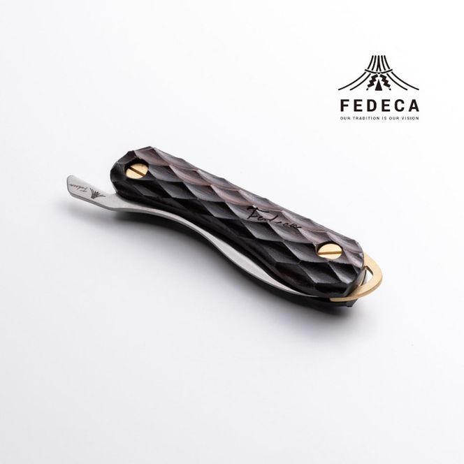 【FEDECA】折畳式料理ナイフ Solo 名栗黒檀 001235