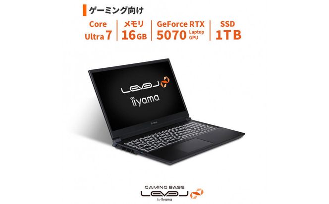 パソコン工房 4年間物損保証 15型ゲーミングノートPC Core Ultra 7/5070/No.446 322032_EE180