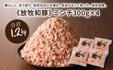 ≪放牧和豚≫ ミンチ300ｇ×4セット【合計1.2kg】 K26_0019_2