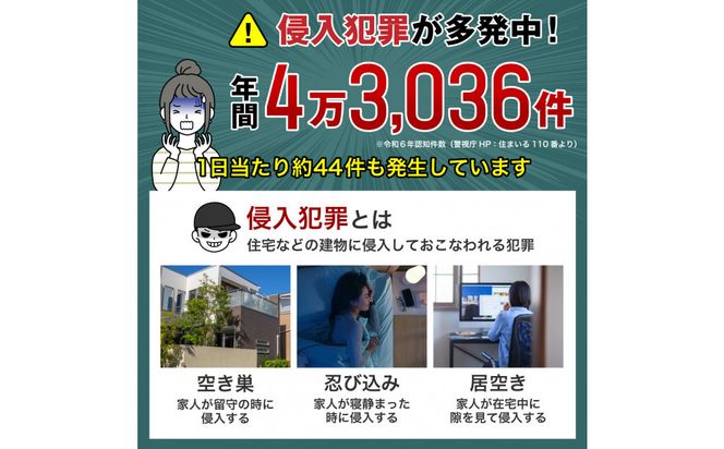 窓ピタッアラーム衝撃＆開放検知４Ｐ　ASA-W13-N4P(W) 272183_AZ215