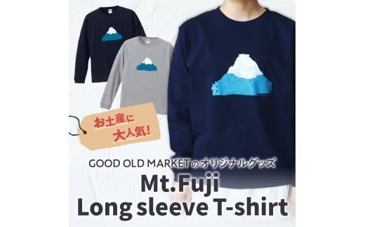 Mt.Fuji Long sleeve T-shirt 《MADE IN FUJIYOSHIDA》Navy/ Gray【サイズS/M/L/XL】