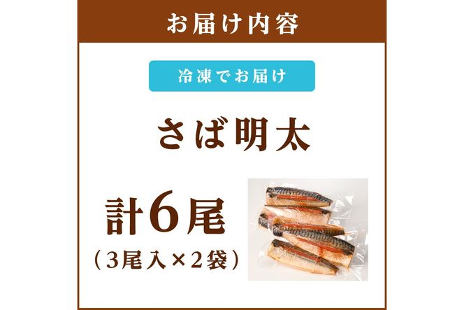 【A6-034】さば明太 6尾