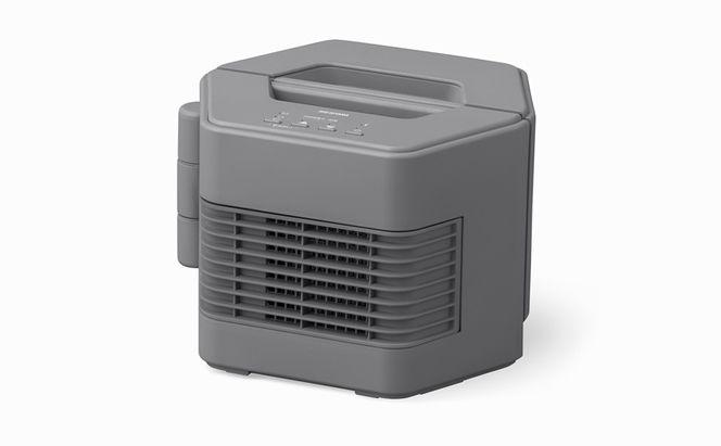 セラミックファンヒーター ACH-MN12A-H グレー セラミックヒーター コンパクト アイリスオーヤマ 温風 暖房器具 脱衣所 リビング キッチン 廊下 マルチWAY