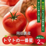 トマト 2kg トマトの一番星 野菜 とまと 完熟 高糖度 甘い 受賞 冷蔵配送